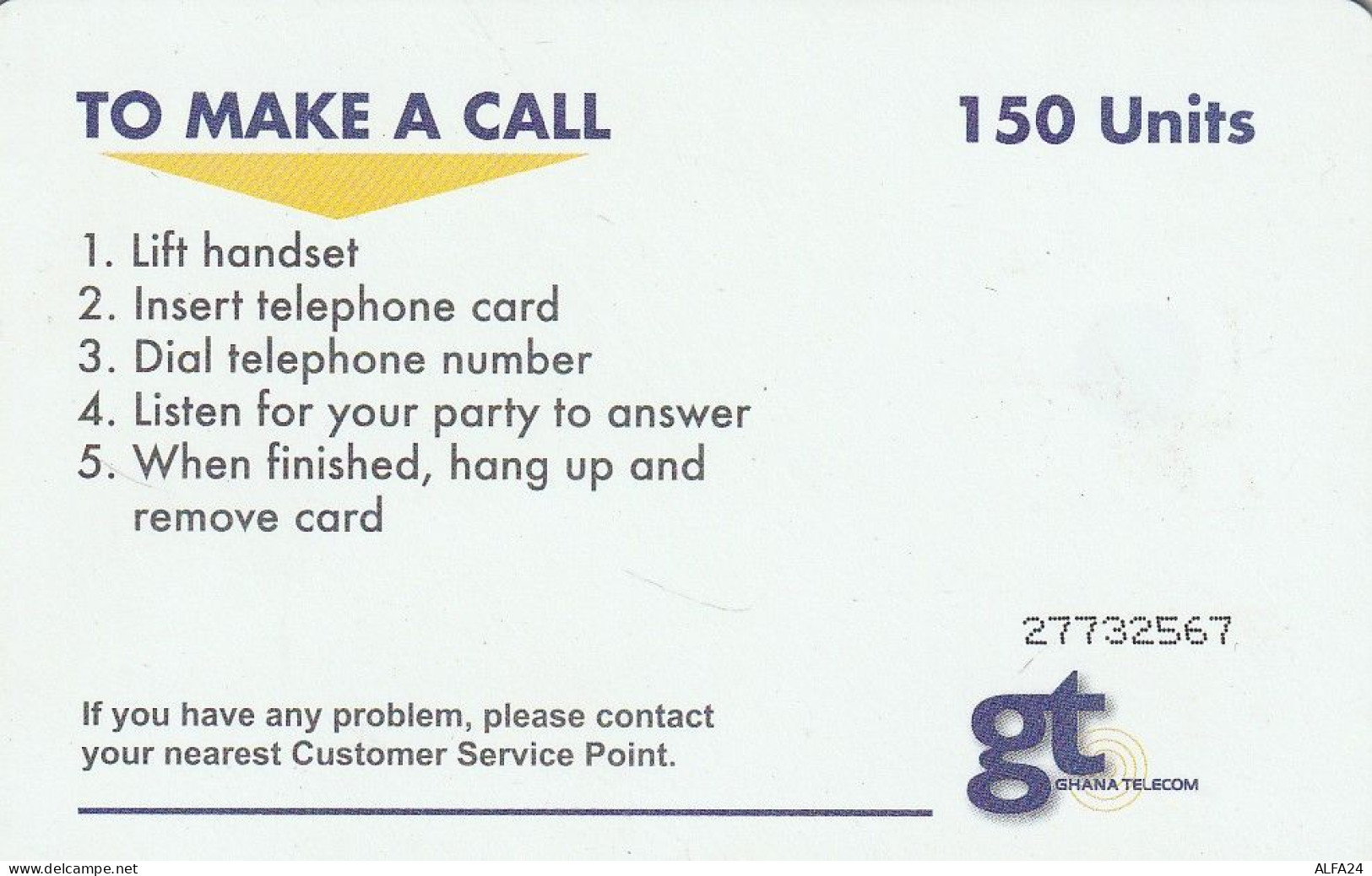 PHONE CARD GHANA  (E5.25.3 - Ghana