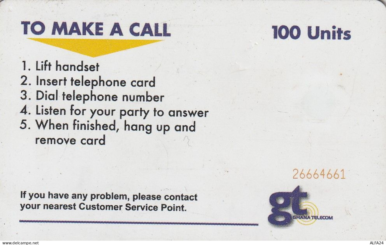 PHONE CARD GHANA  (E5.25.5 - Ghana