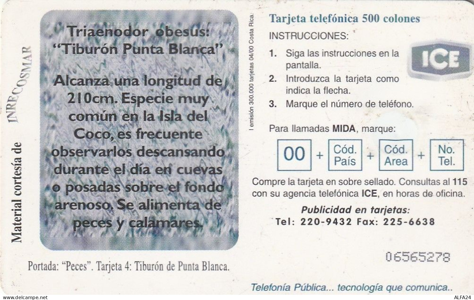 PHONE CARD COSTARICA  (E5.18.6 - Costa Rica