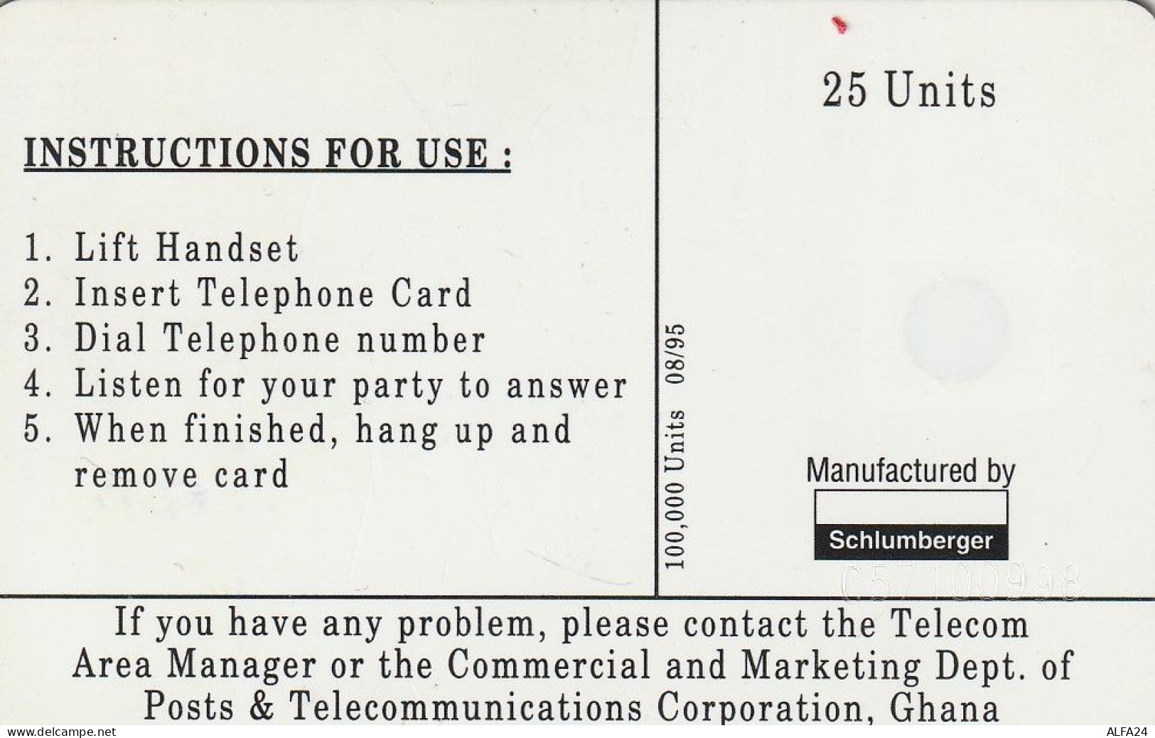 PHONE CARD GHANA  (E5.16.3 - Ghana