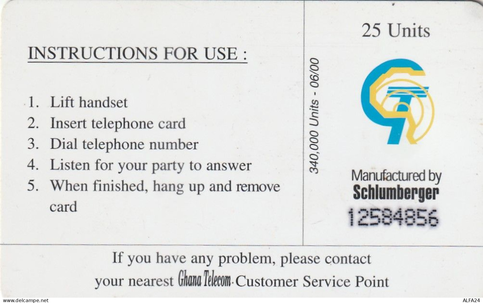 PHONE CARD GHANA  (E5.16.8 - Ghana