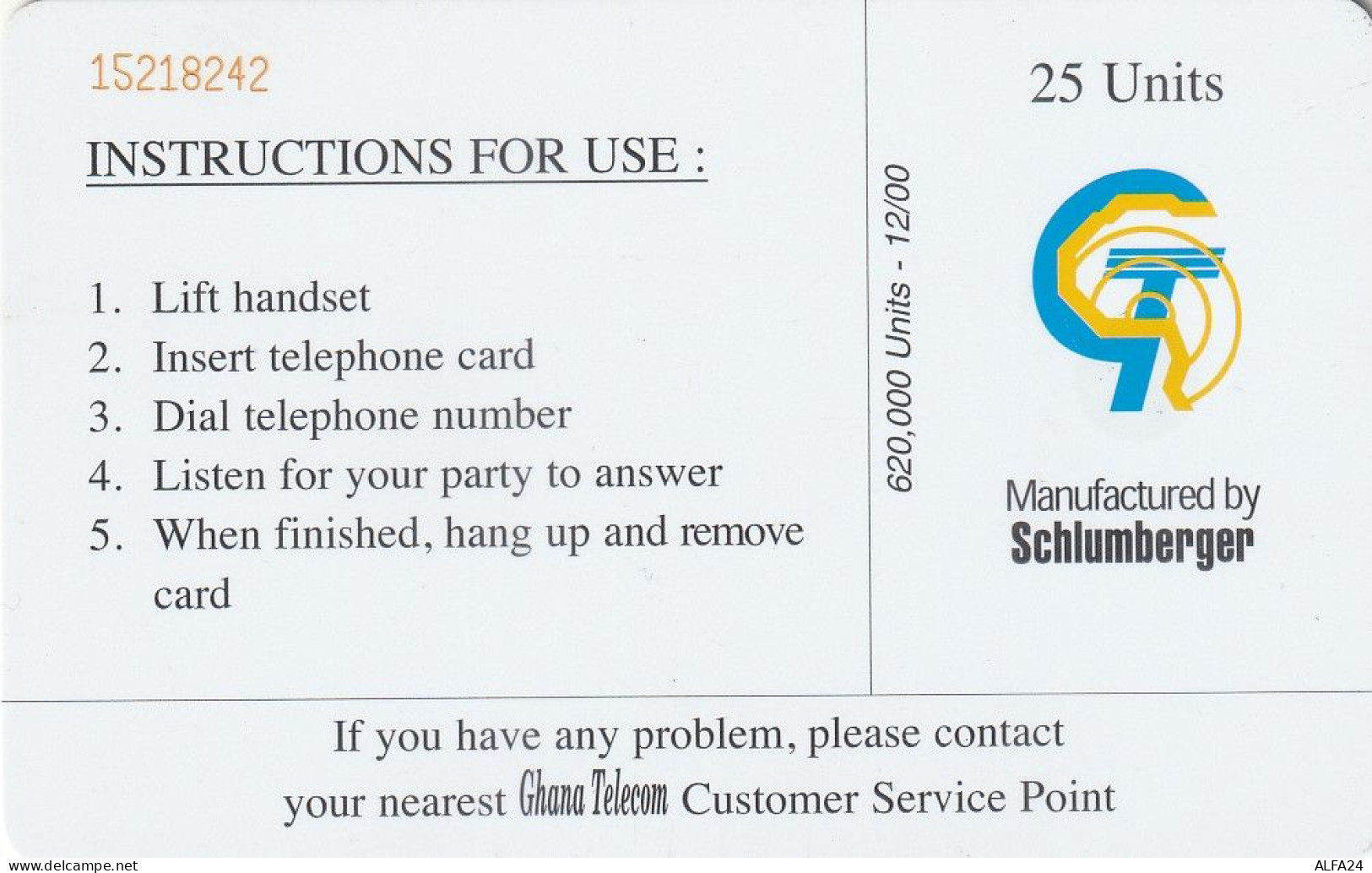 PHONE CARD GHANA  (E5.16.4 - Ghana