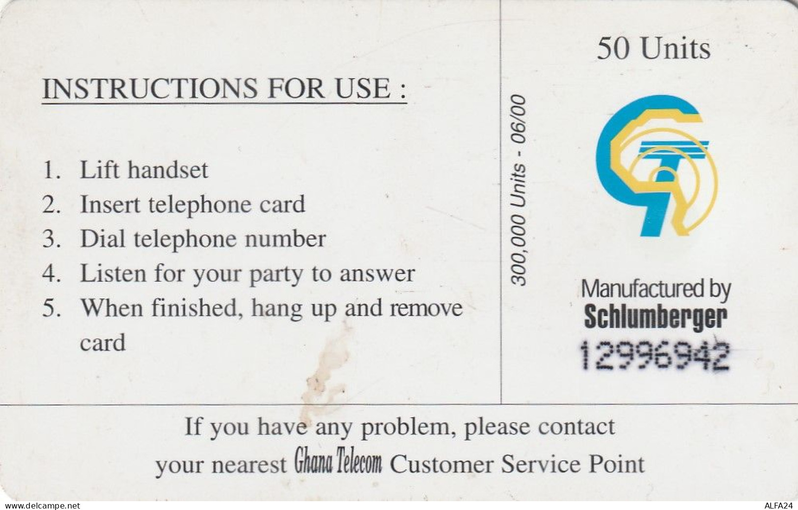 PHONE CARD GHANA  (E5.16.6 - Ghana