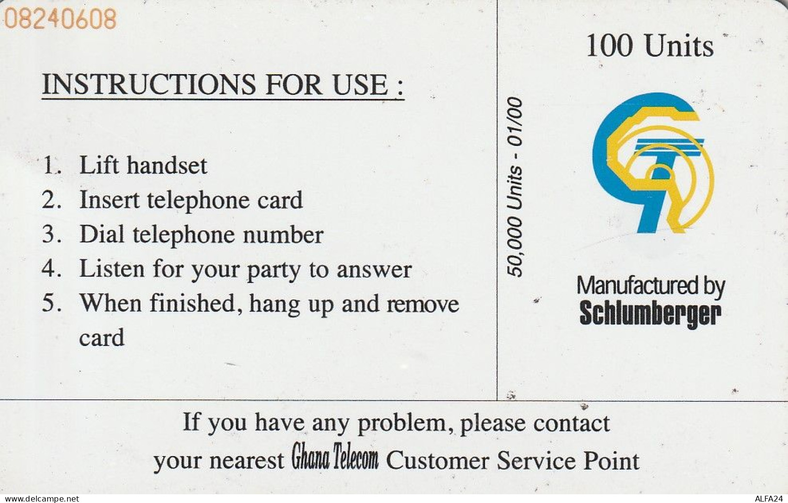 PHONE CARD GHANA  (E5.16.7 - Ghana