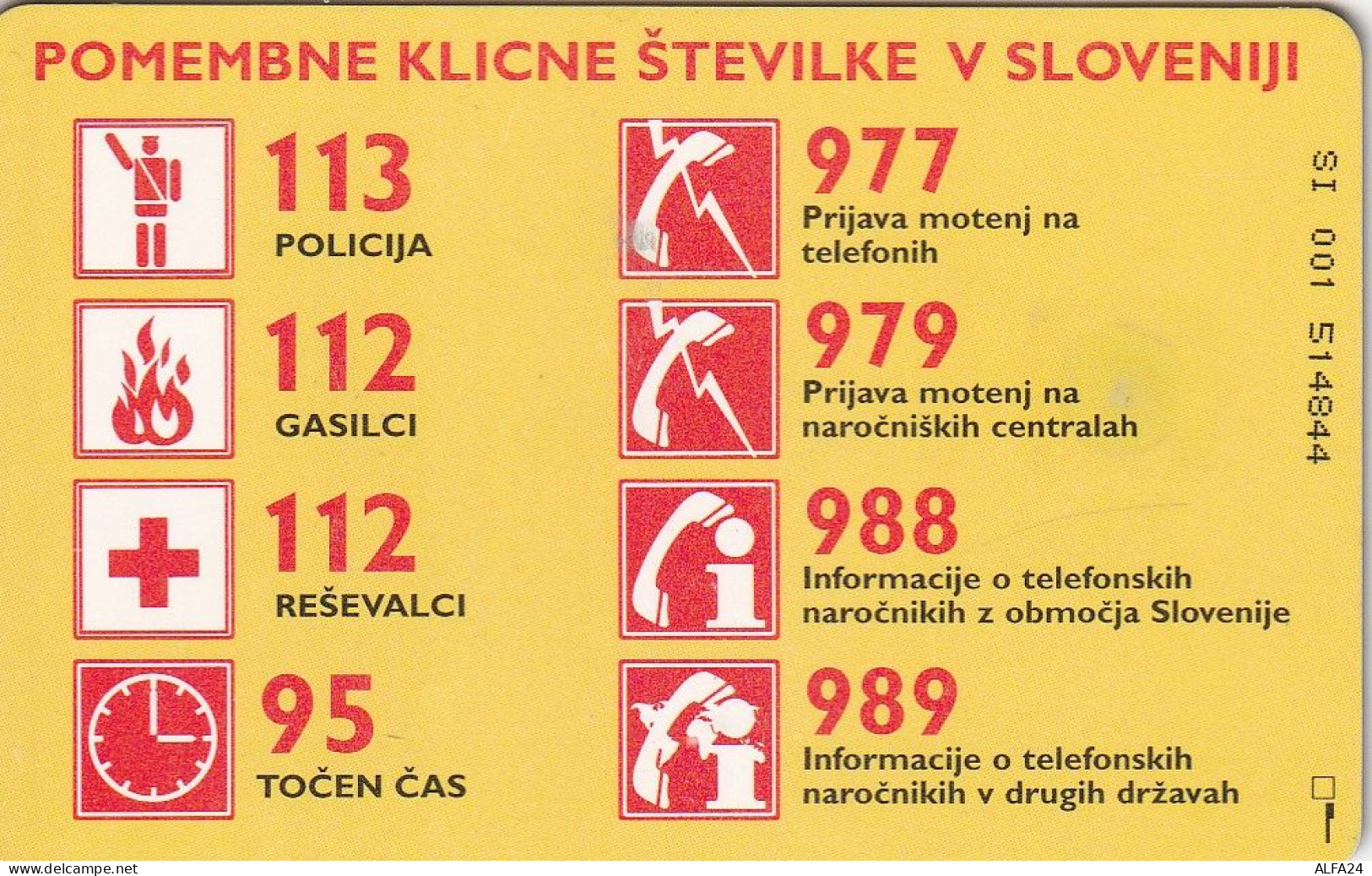 PHONE CARD SLOVENIA  (E5.4.7 - Slovénie