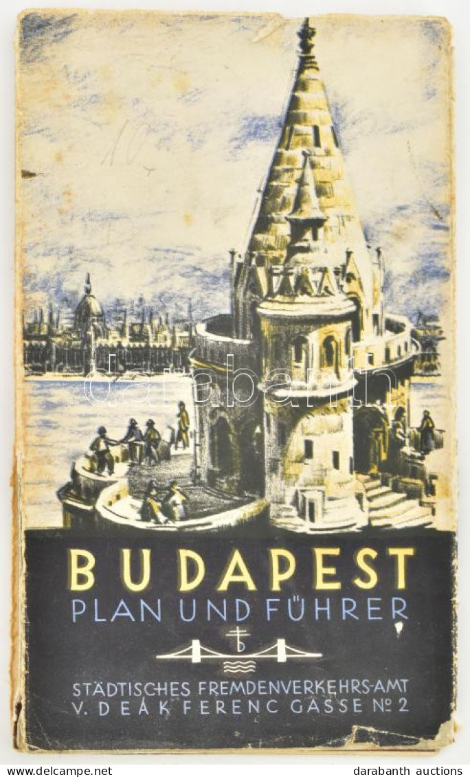 1939 Budapest Plan Und Führer, Német Nyelvű Térkép és Idegenforgalmi Tájékoztató. Bp., Städtisches Fremdenverkehrsamt (S - Other & Unclassified