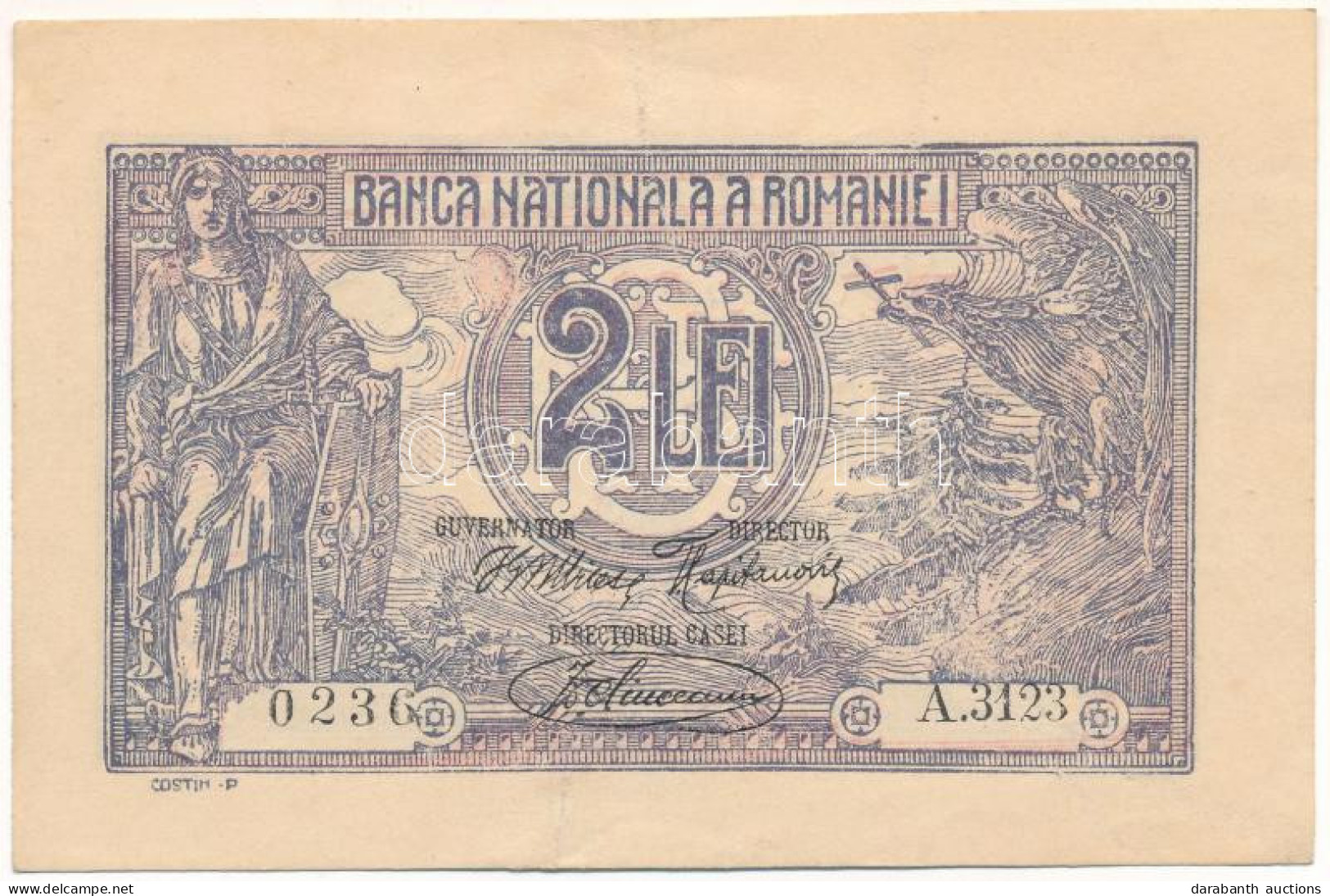 Románia 1920. 2L T:VF Romania 1920. 2 Lei C:VF Krause P#27 - Ohne Zuordnung