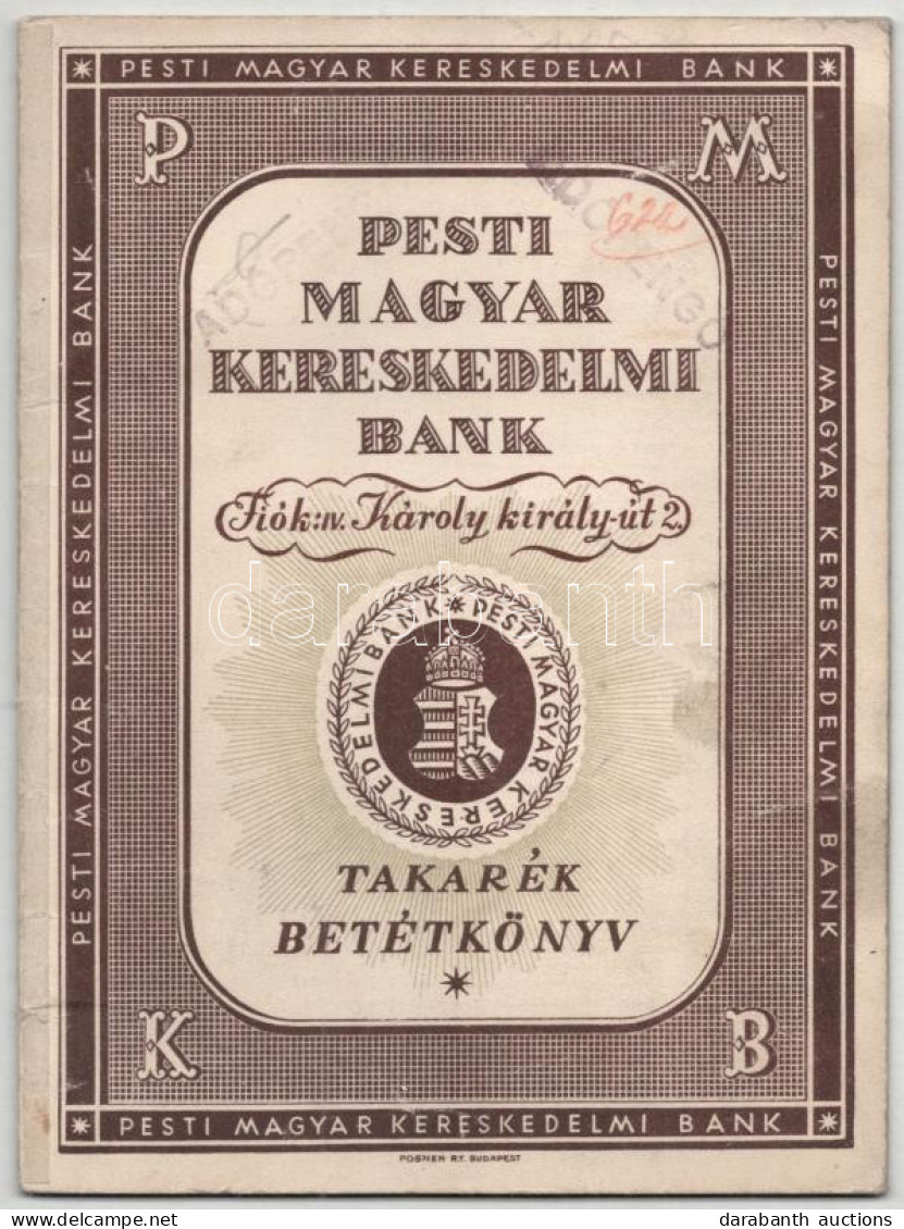 5db Betétkönyv és Váltókölcsön Könyv, Közte 1946. "Pesti Magyar Kereskedelmi Bank" Takarék Betétkönyve, Bélyegzéssel, Ré - Ohne Zuordnung