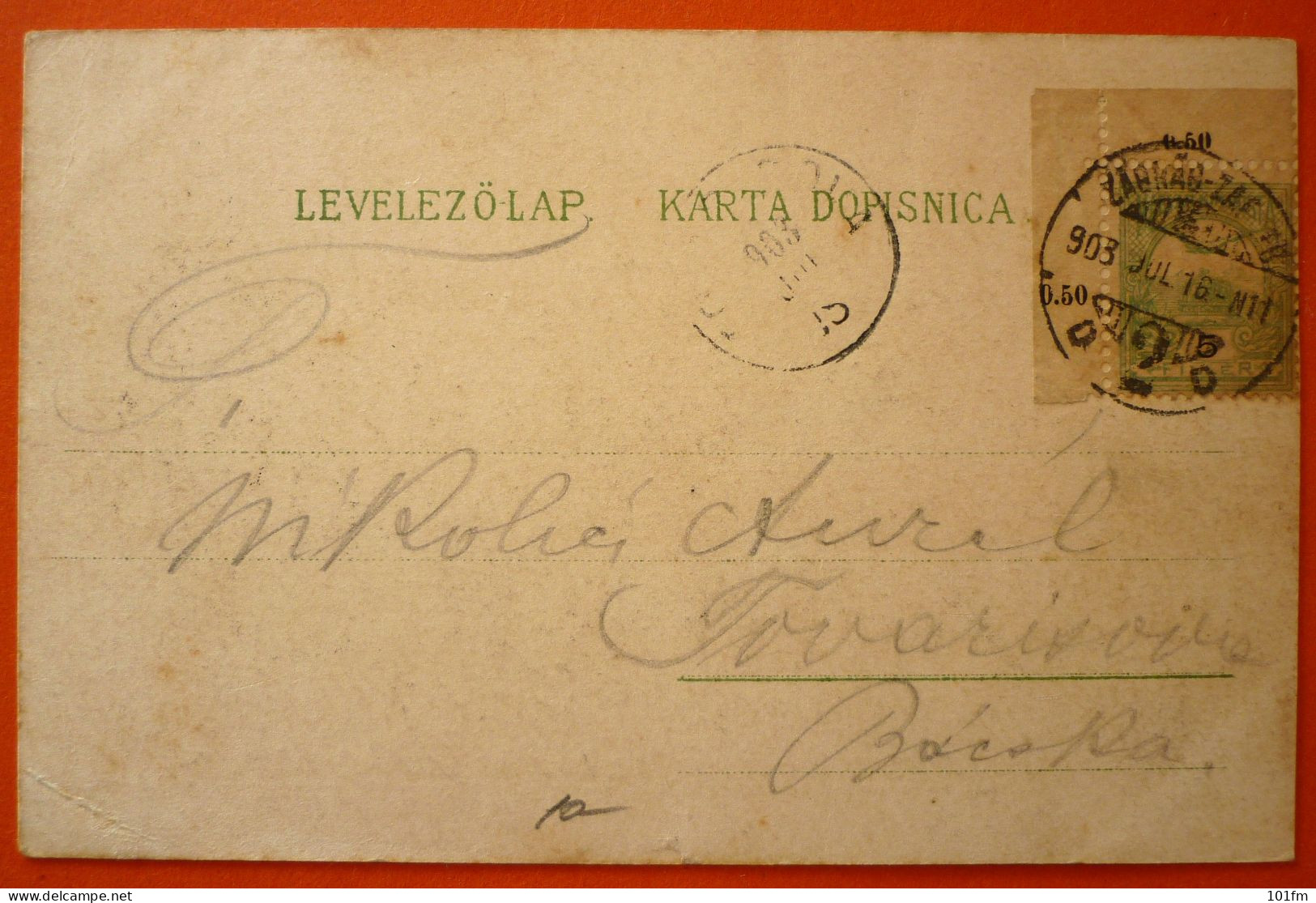 CROATIA - HRVATSKA , ZAGREB -AKADEMICKI TRG I SPOMENIK SV. JURAJA 1903 - Croatie