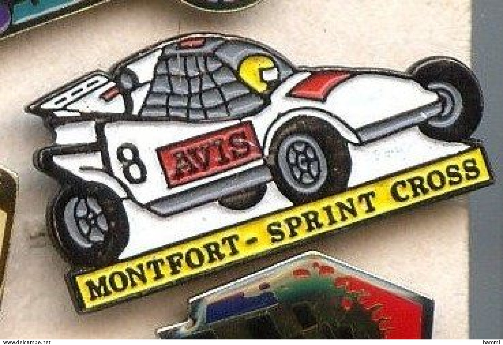T33 Pin's MONTFORT SUR MEU Sprint Cross Rallye Bretagne Ille Et Vilaine Pub AVIS Rent Car Location Achat Immédiat - Rallye