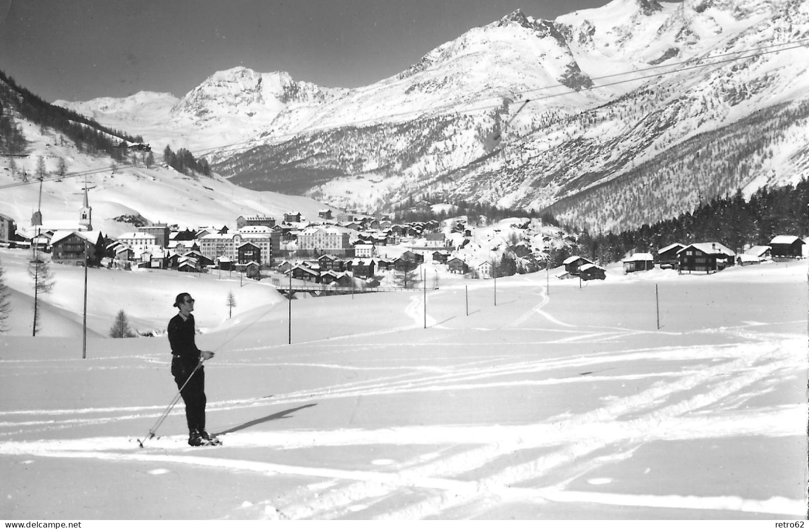 SAAS-FEE ► Alter Bügel-Skilift Anno 1964 - Saas-Fee