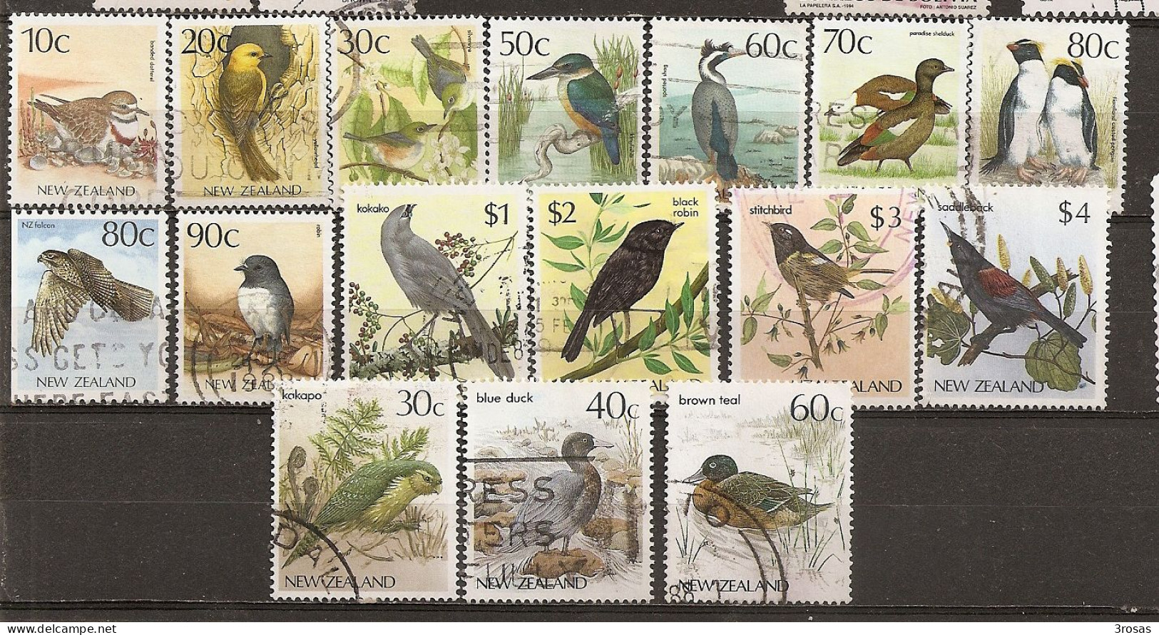 New Zealand Oiseaux Birds Obl - Gebraucht