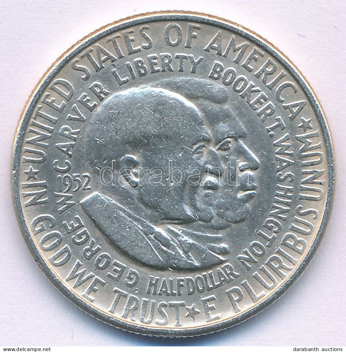 Amerikai Egyesült Államok 1952. 1/2$ Ag "George Washington Carver - Booker T. Washington" T:XF  USA 1952. 1/2 Dollar Ag  - Sin Clasificación