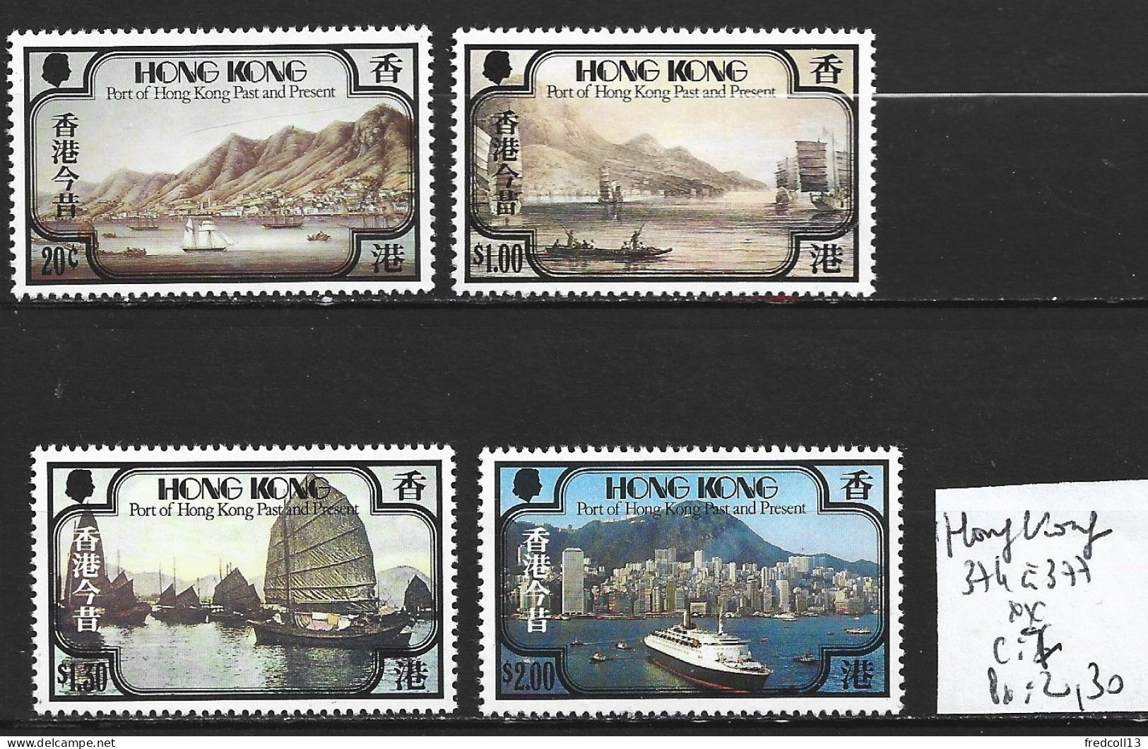 HONG KONG 374 à 77 ** Côte 7 € - Unused Stamps