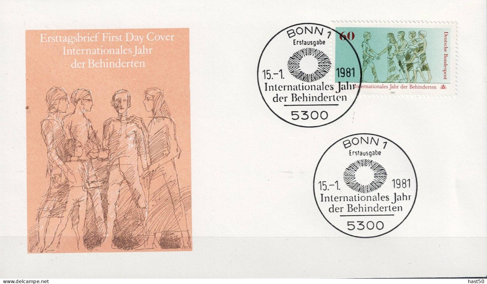 BRD FRG RFA - Jahr Der Behinderten (Mi.Nr. 1083) 1981 - Illustrierter FDC - 1981-1990