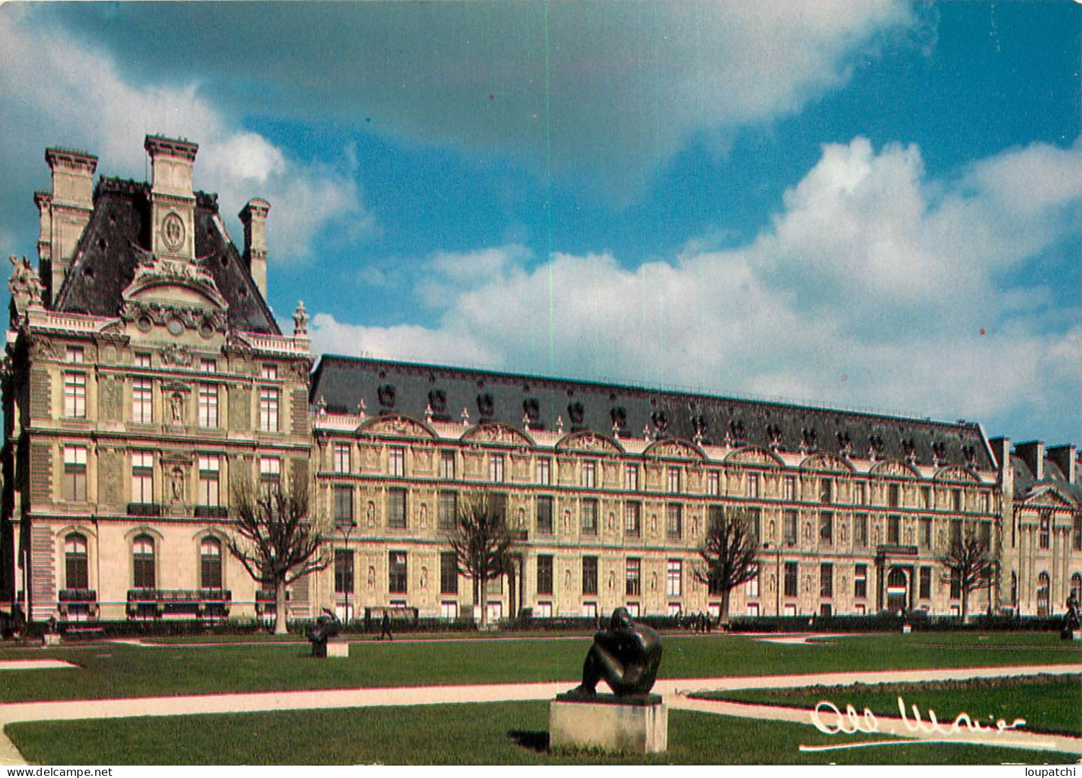 ALBERT MONIER PARIS Statues De Maillol Dans Les Parterres Du Louvre - Monier