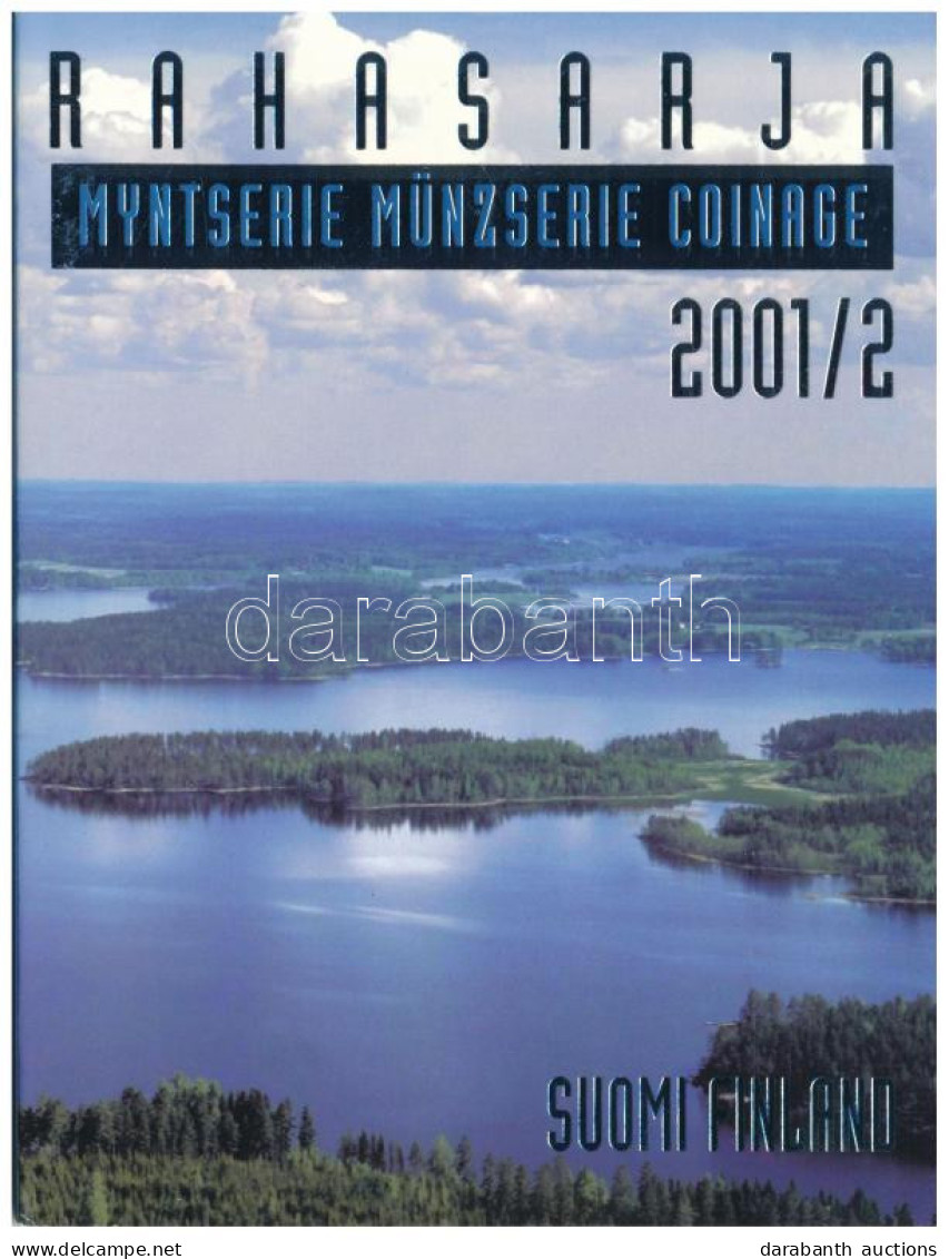 Finnország 2001. 10p - 10M (5xklf) Forgalmi Sor + "Finn Verde / J.V. Snellmann" Cu-Ni Zseton Szettben, Karton Dísztokban - Zonder Classificatie