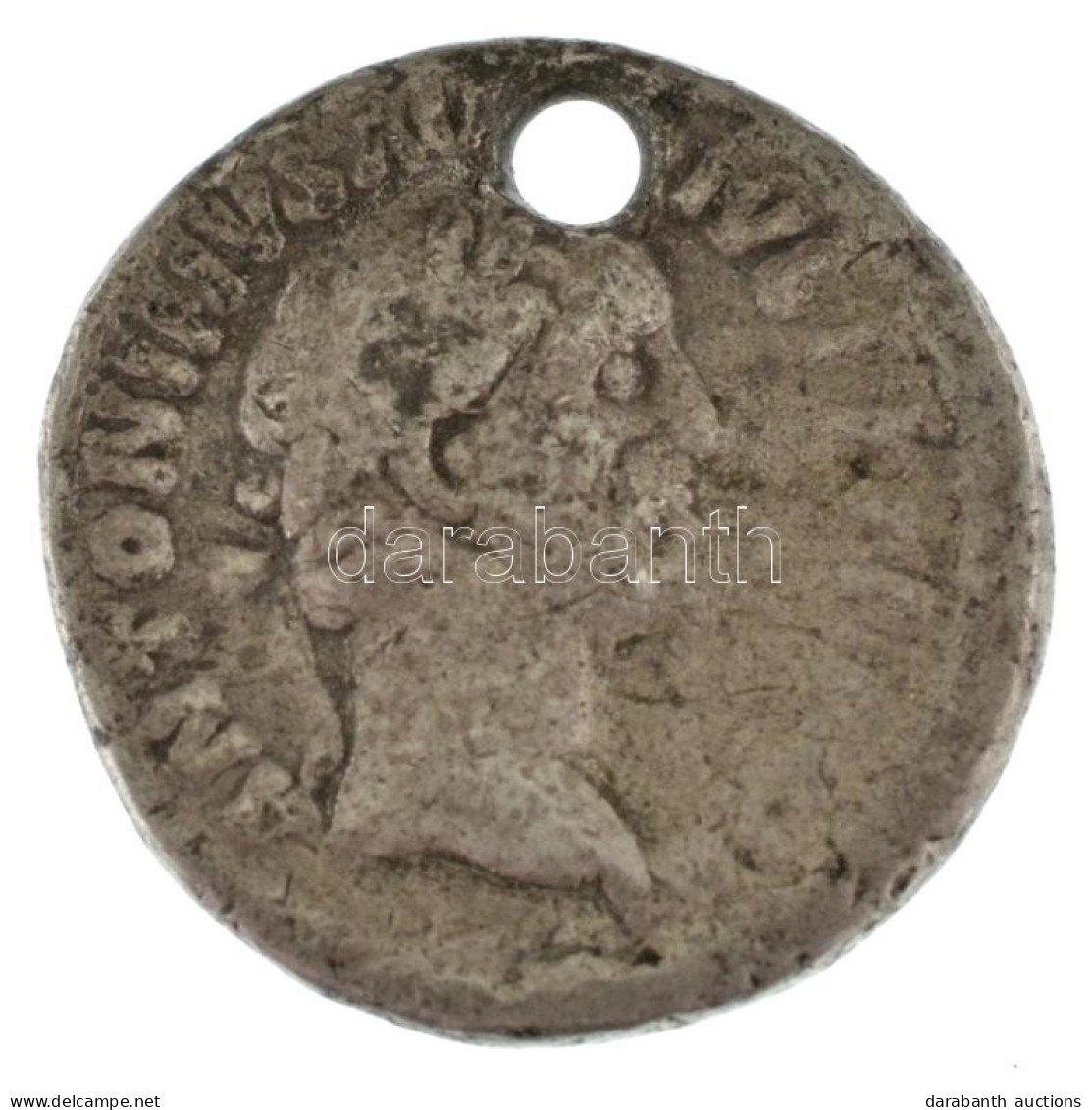 Római Birodalom / Róma / Antoninus Pius ~140. Denarius Ag (2,95g) T:F Lyukasztva Roman Empire / Rome / Antoninus Pius ~1 - Zonder Classificatie