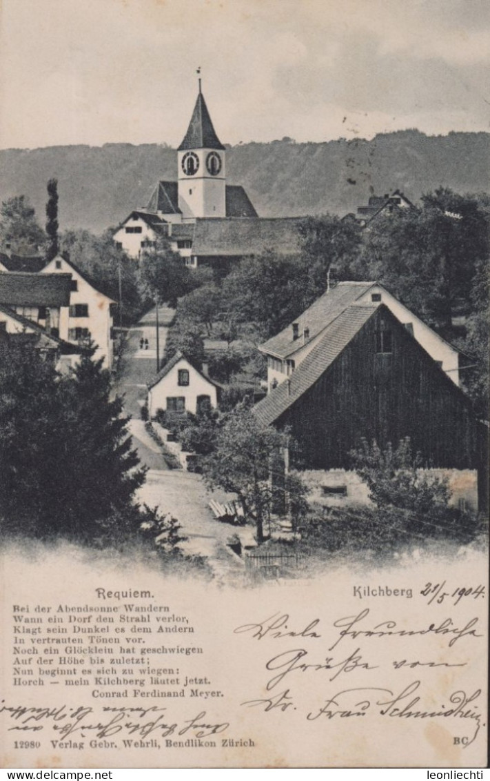 Kilchberg, Carte Postale, Weltpostverein, BM: Zum: 65B, Mi: 53Y, ° BENDLIKON - KILCHBERG + HEERBRUGG 21.V.04 - Kilchberg
