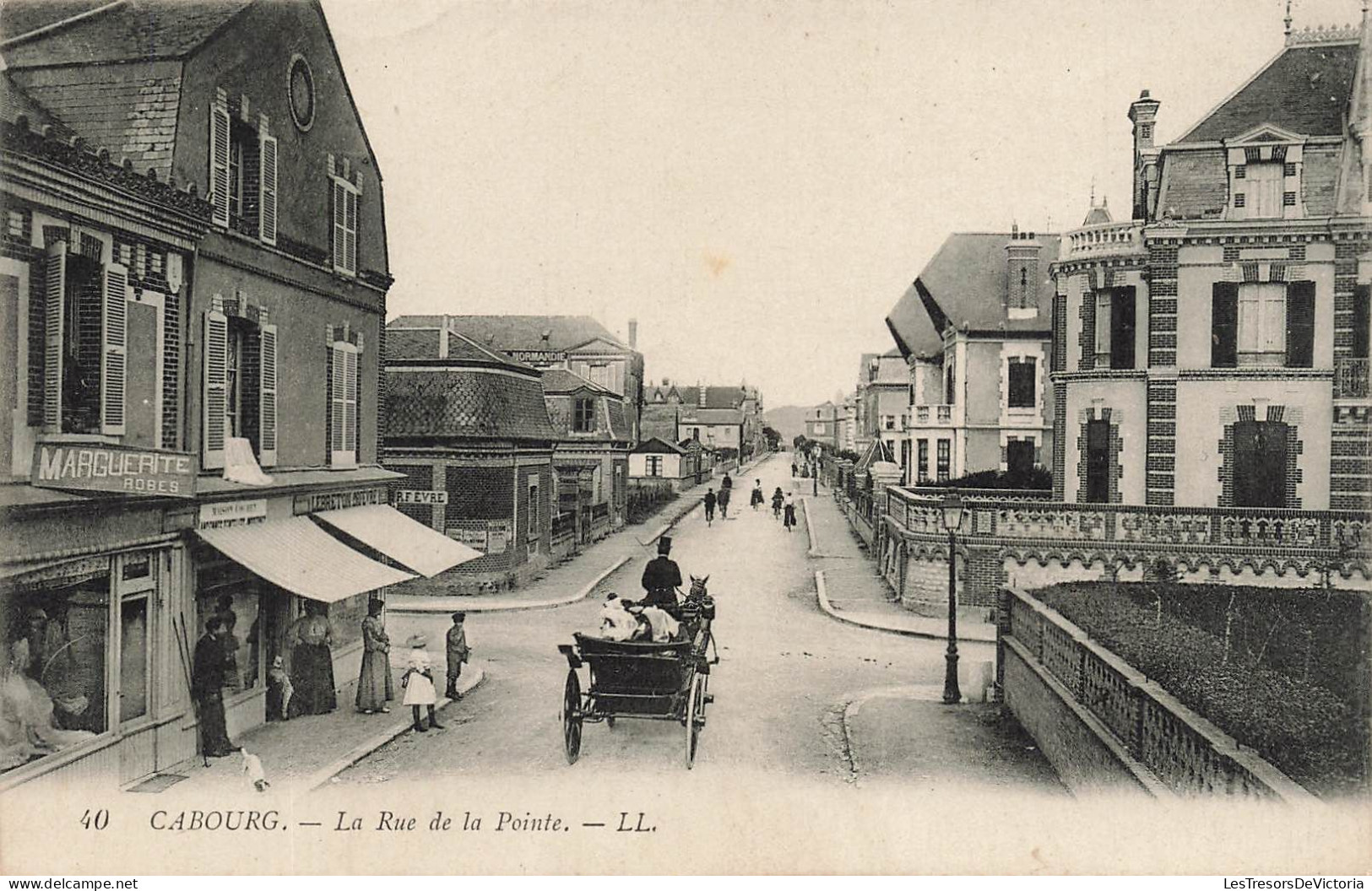 FRANCE - Cabourg - La Rue De La Pointe - Carte Postale Ancienne - Cabourg