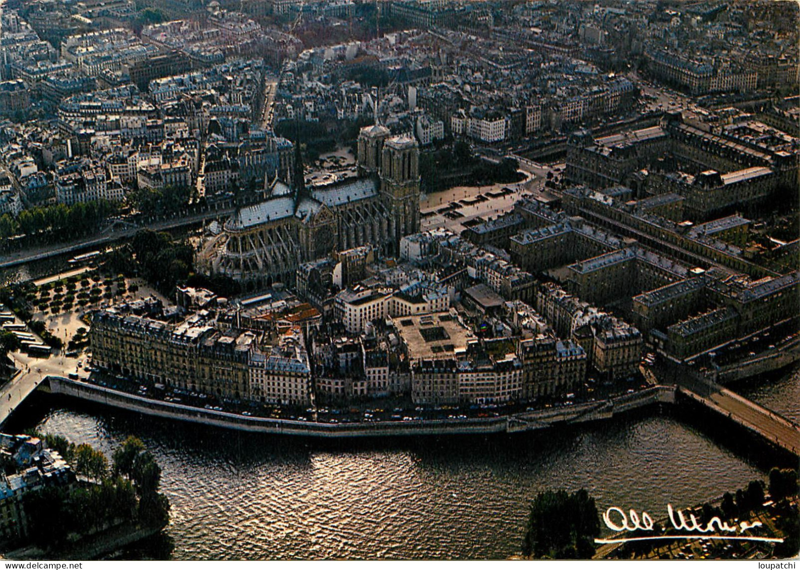 ALBERT MONIER PARIS L Ile De La Cité Et Notre Dame - Monier