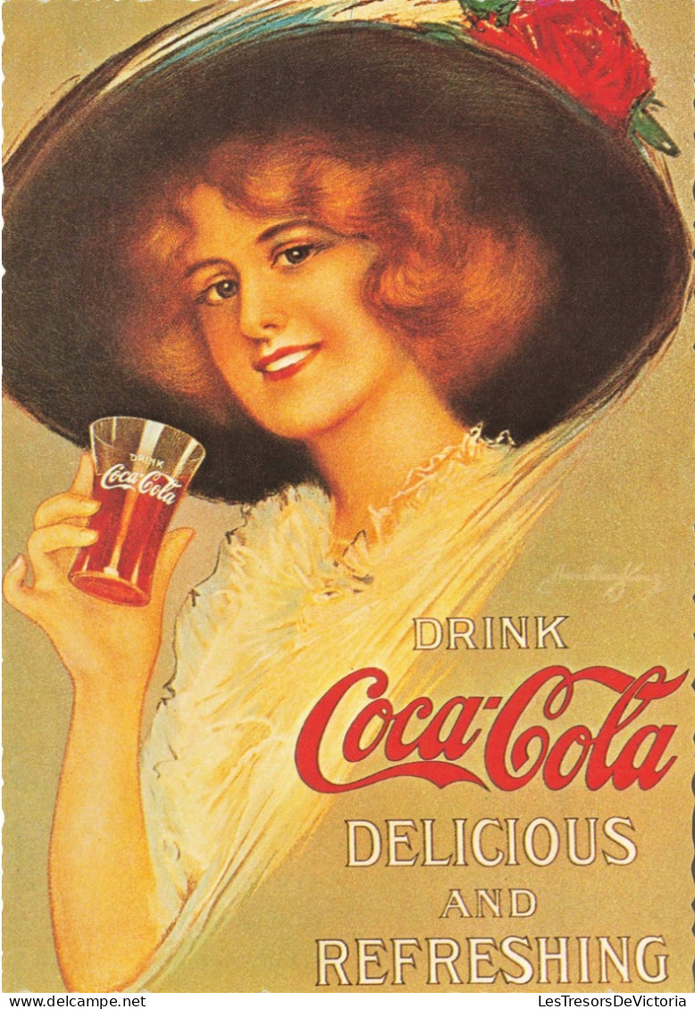 PUBLICITE - Coca Cola - Delicious And Refreshing - Carte Postale Ancienne - Publicidad