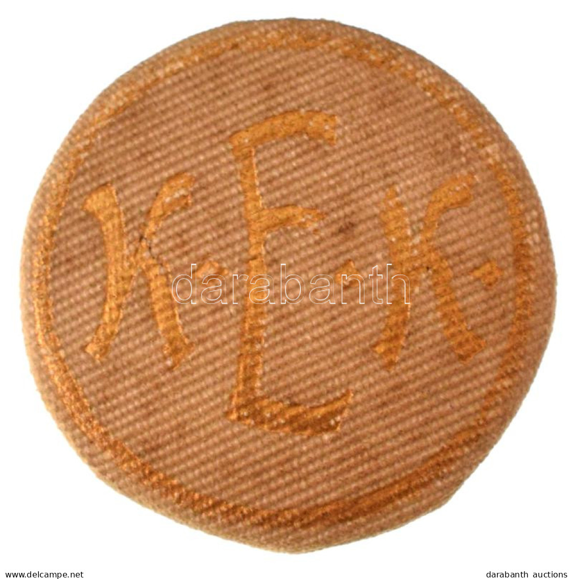 ~1900. "KEK" Textillel Bevont Fém Gomblyukjelvény (25mm) T:XF ~1900. "KEK" Metal Badge Covered With Textile (25mm) C:XF - Non Classés