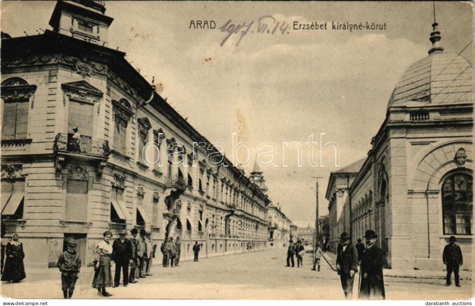 T2/T3 1907 Arad, Erzsébet Királyné Körút / Street View (fl) - Ohne Zuordnung