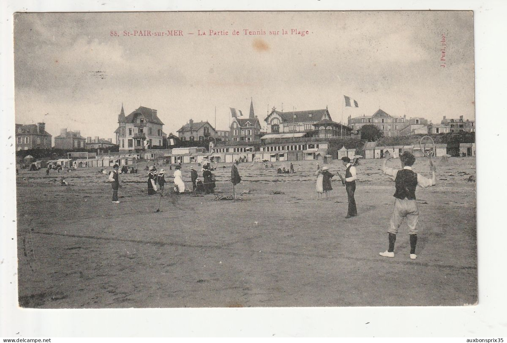 SAINT PAIR SUR MER - LA PARTIE DE TENNIS SUR LA PLAGE - 50 - Saint Pair Sur Mer