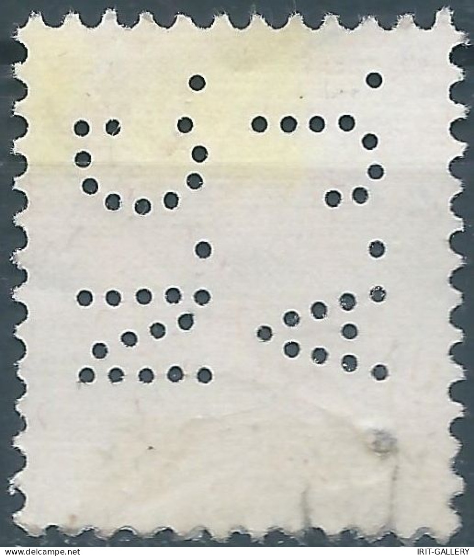 Svizzera-Switzerland-Schweiz-Suisse,HELVETIA,1934, 3(C) Obliterated  (PERFIN) - Perfins