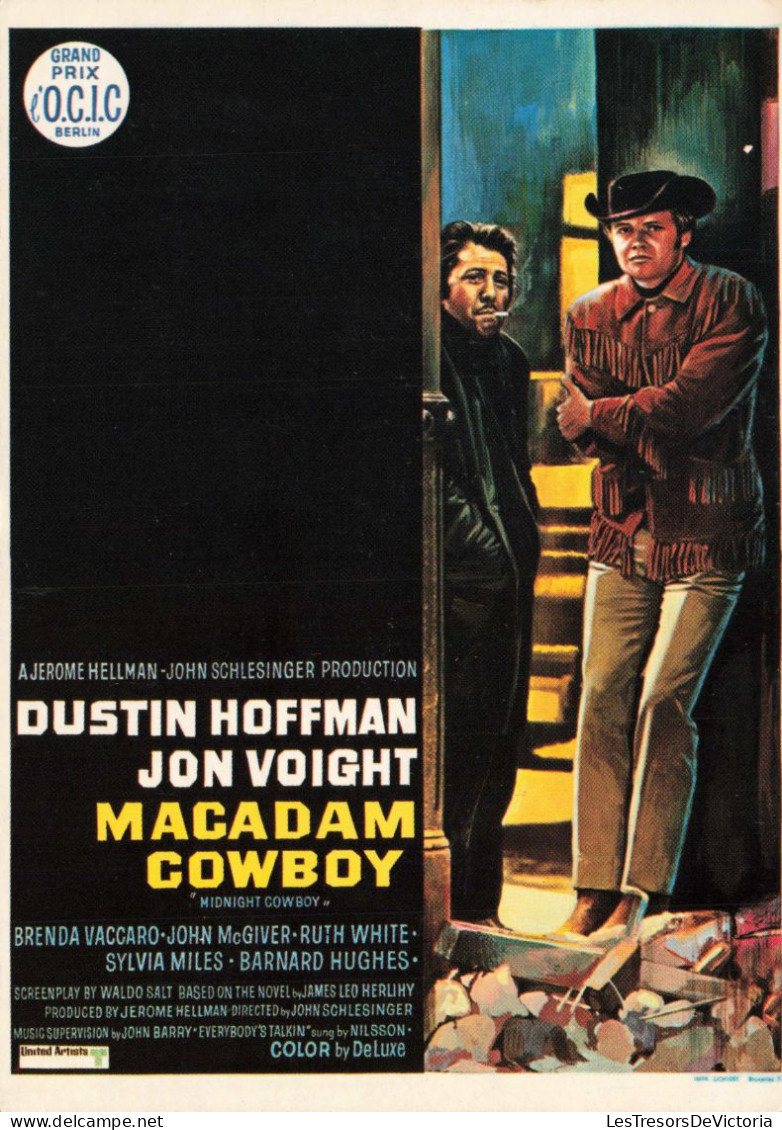 PUBLICITE - Film - Macadam Cowboy - Dustin Hoffman - Jon Voight - Carte Postale Ancienne - Publicidad