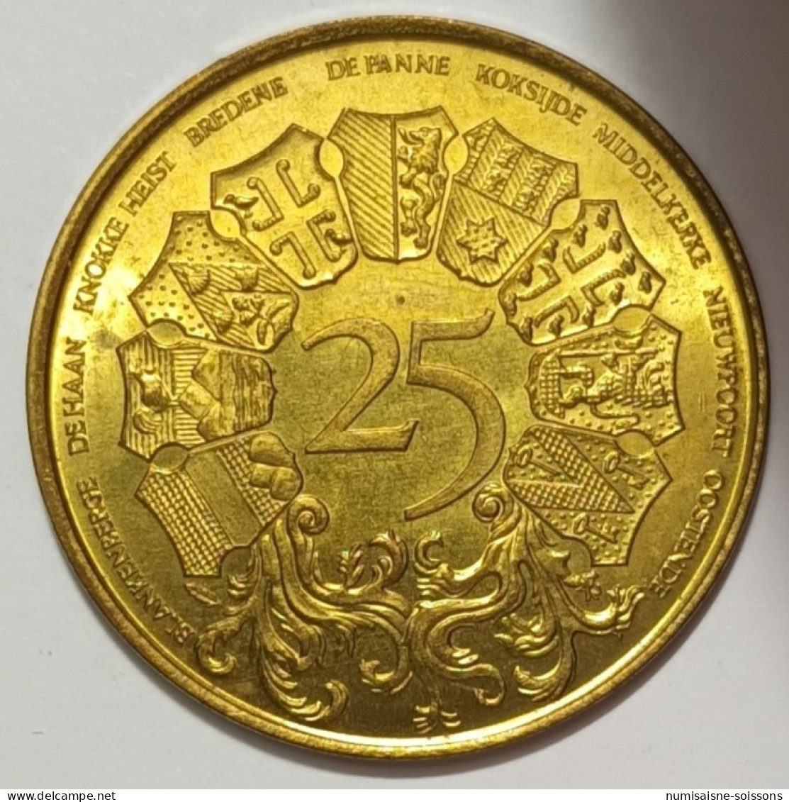 Belgique - Jeton D'échange - 25 Westvlaander - 25 Francs (25 BEF) - 1980 - Non Datati