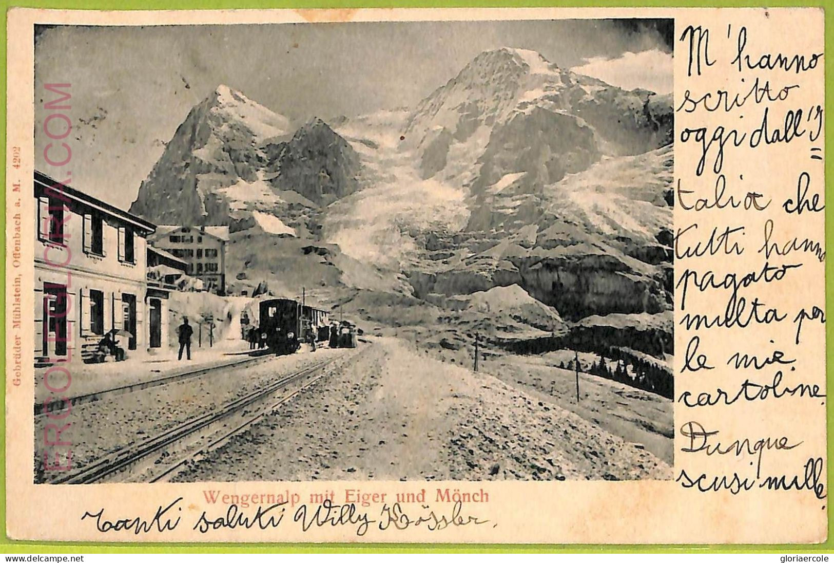 Ad5320 - SWITZERLAND Schweitz - Ansichtskarten VINTAGE POSTCARD-Wengernalp -1914 - Enge