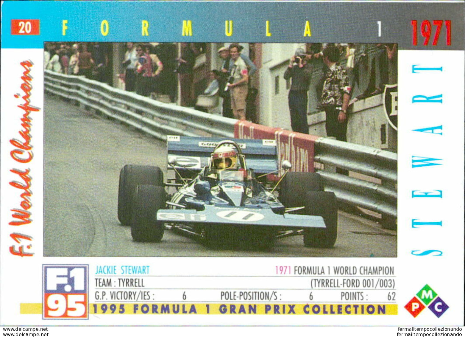 Bh20 1995 Formula 1 Gran Prix Collection Card Stewart N 20 - Catálogos