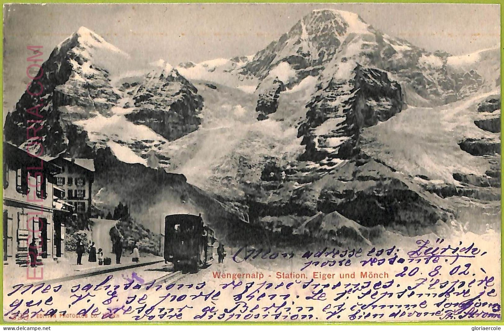 Ad5322 - SWITZERLAND Schweitz - Ansichtskarten VINTAGE POSTCARD-Wengernalp -1902 - Enge