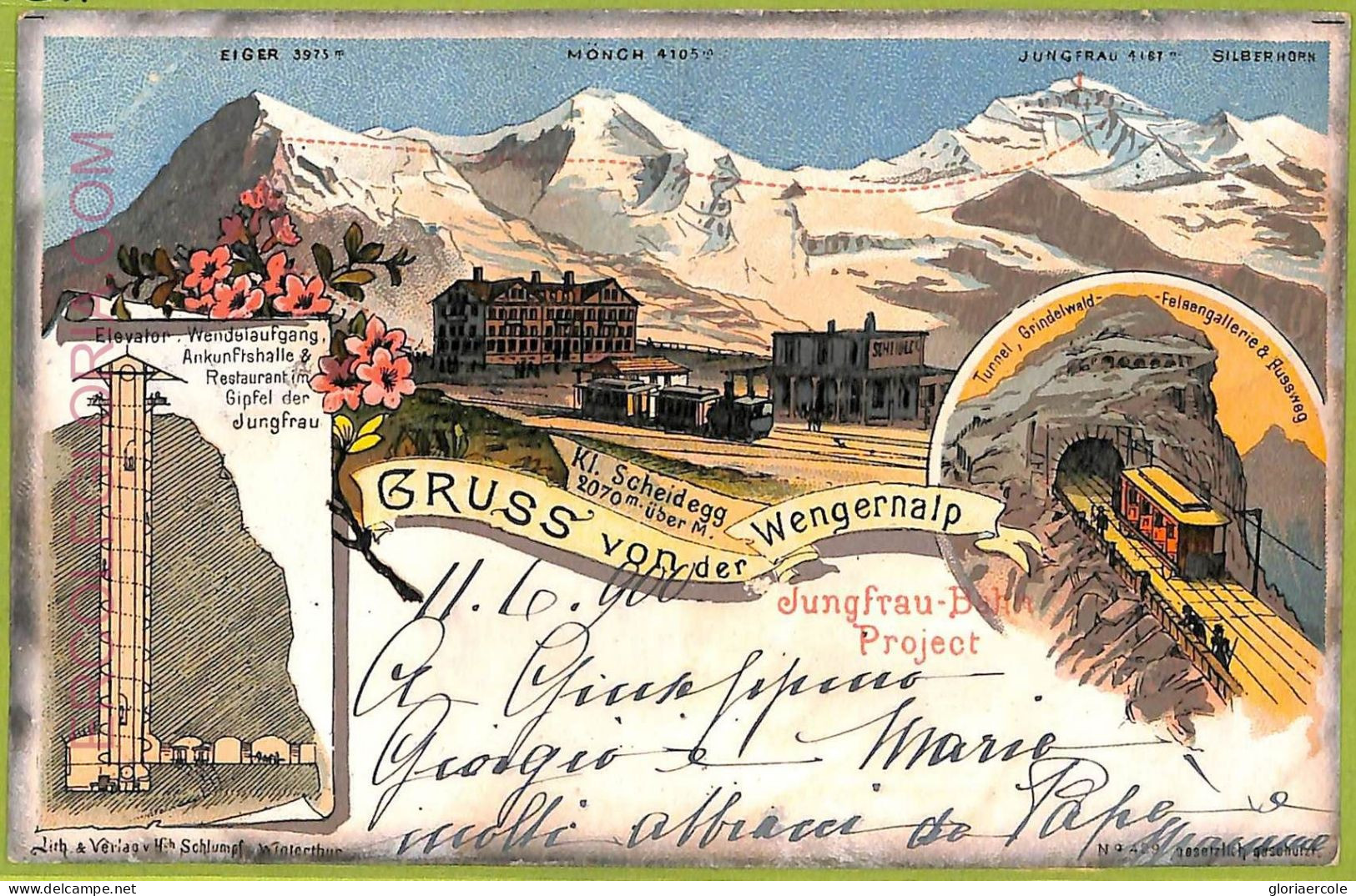 Ad5326 - SWITZERLAND Schweitz - Ansichtskarten VINTAGE POSTCARD-Wengernalp-1900 - Enge