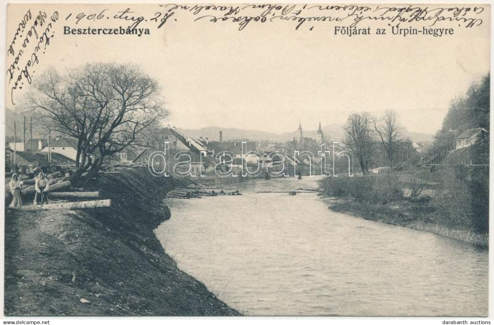 T2/T3 1906 Besztercebánya, Banská Bystrica; Följárat Az Urpin-hegyre, Garam Part / Road To Urpín Mountain, Hron Riversid - Sin Clasificación