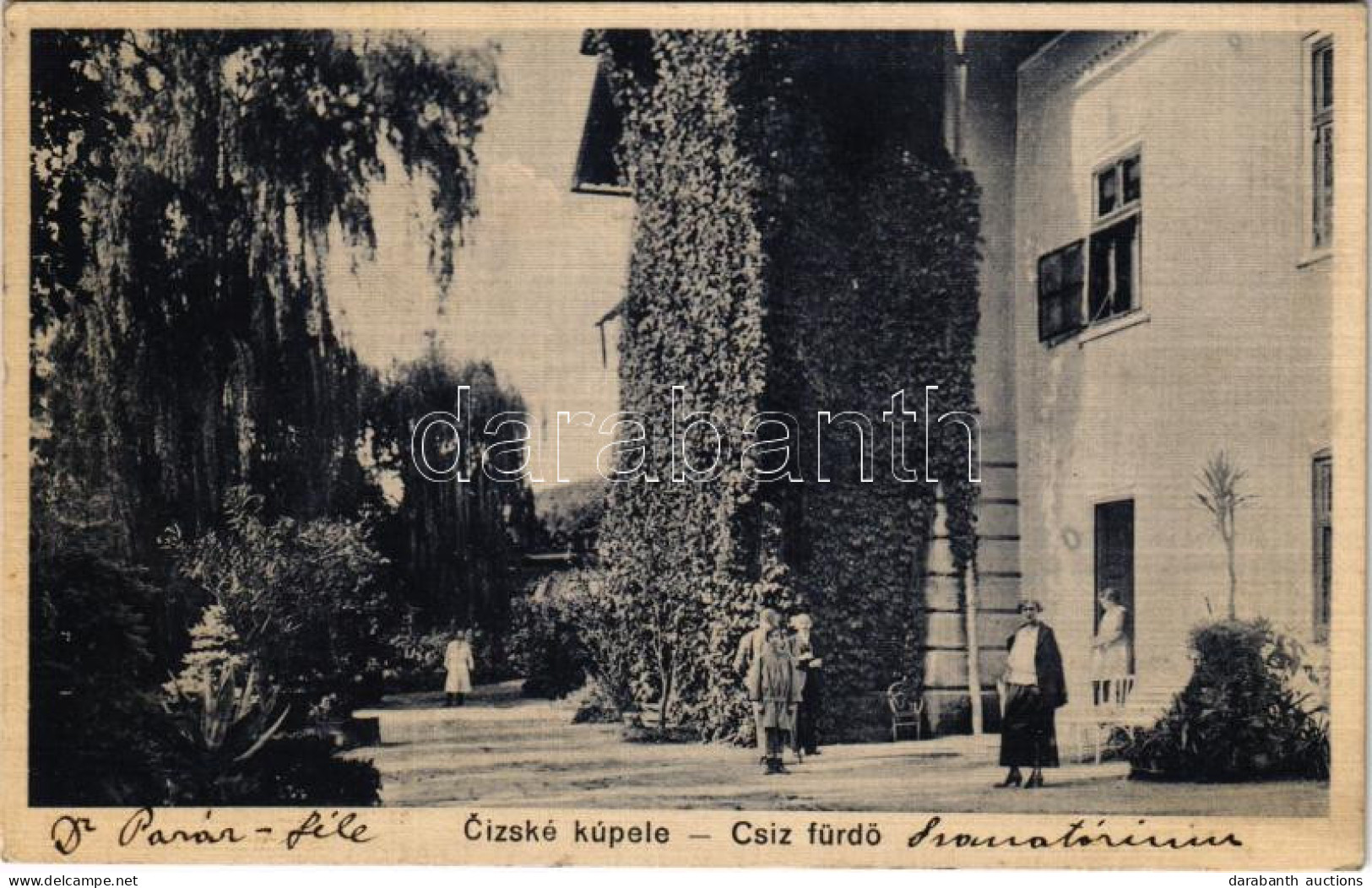 T2/T3 1931 Csíz, Csízfürdő, Kúpele Cíz; Dr. Pazar-féle Szanatórium / Spa, Sanatorium (EK) - Unclassified