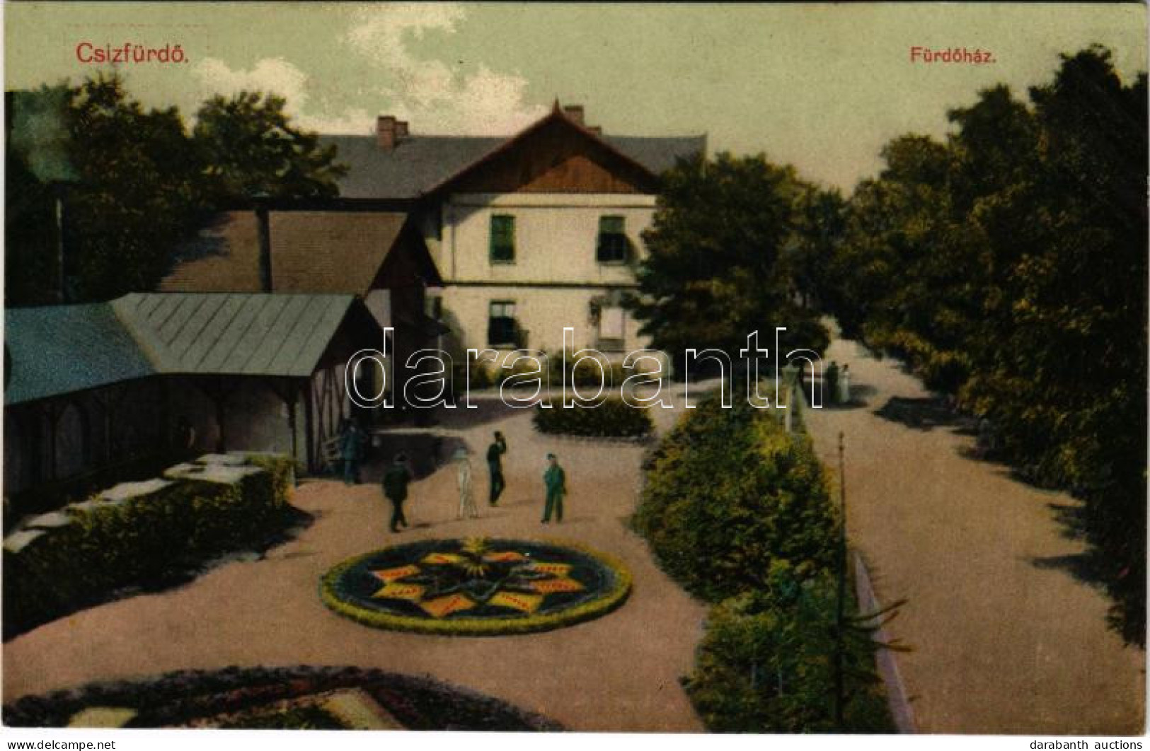 T2 1912 Csíz, Csízfürdő, Kúpele Cíz; Fürdőház. Szoyka Pál Kiadása / Spa, Bathhouse - Unclassified
