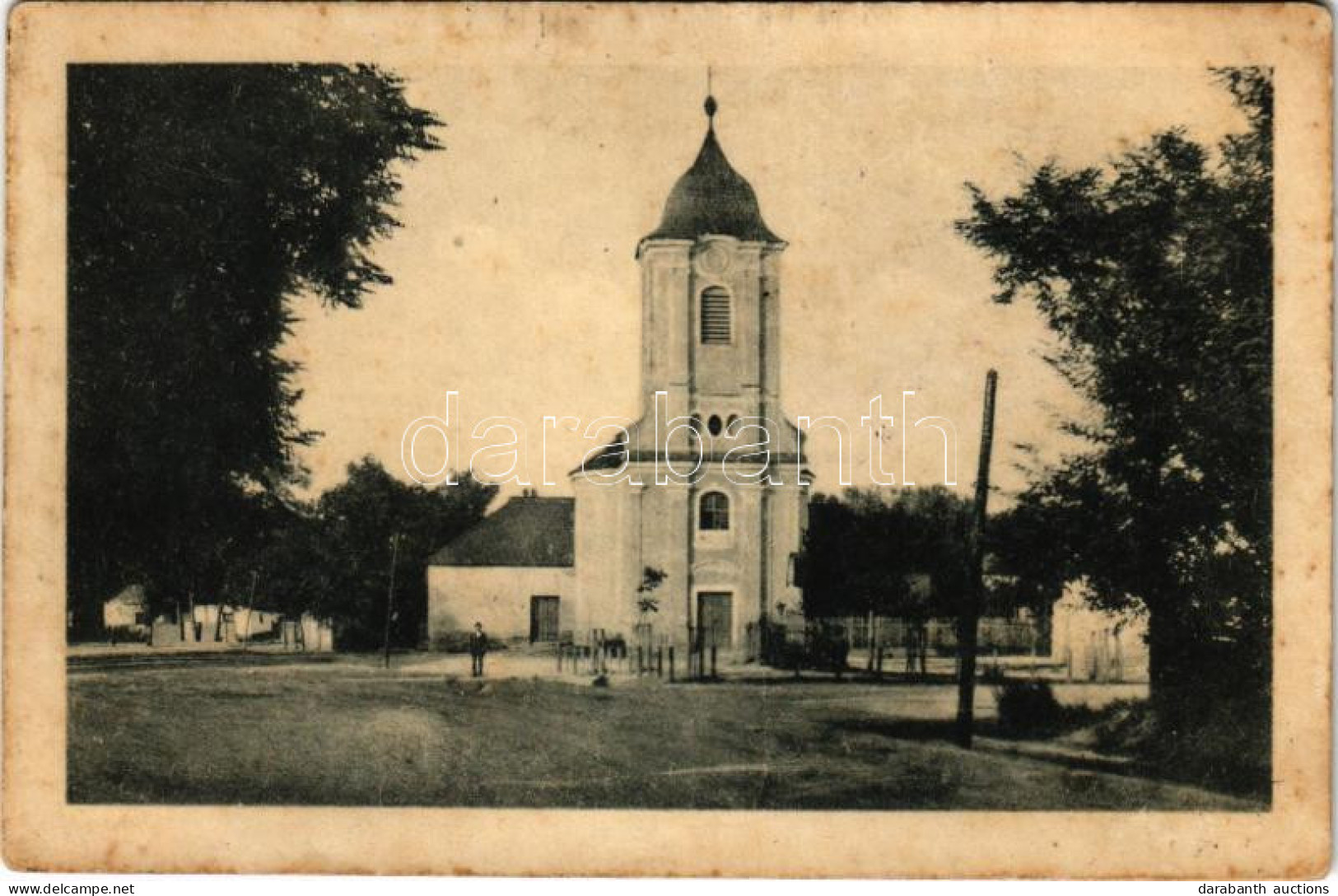 * T3 1935 Ekecs, Okoc; Római Katolikus Templom. Brunner Adolf Photograph Dunaszerdahely / Church (fl) - Ohne Zuordnung