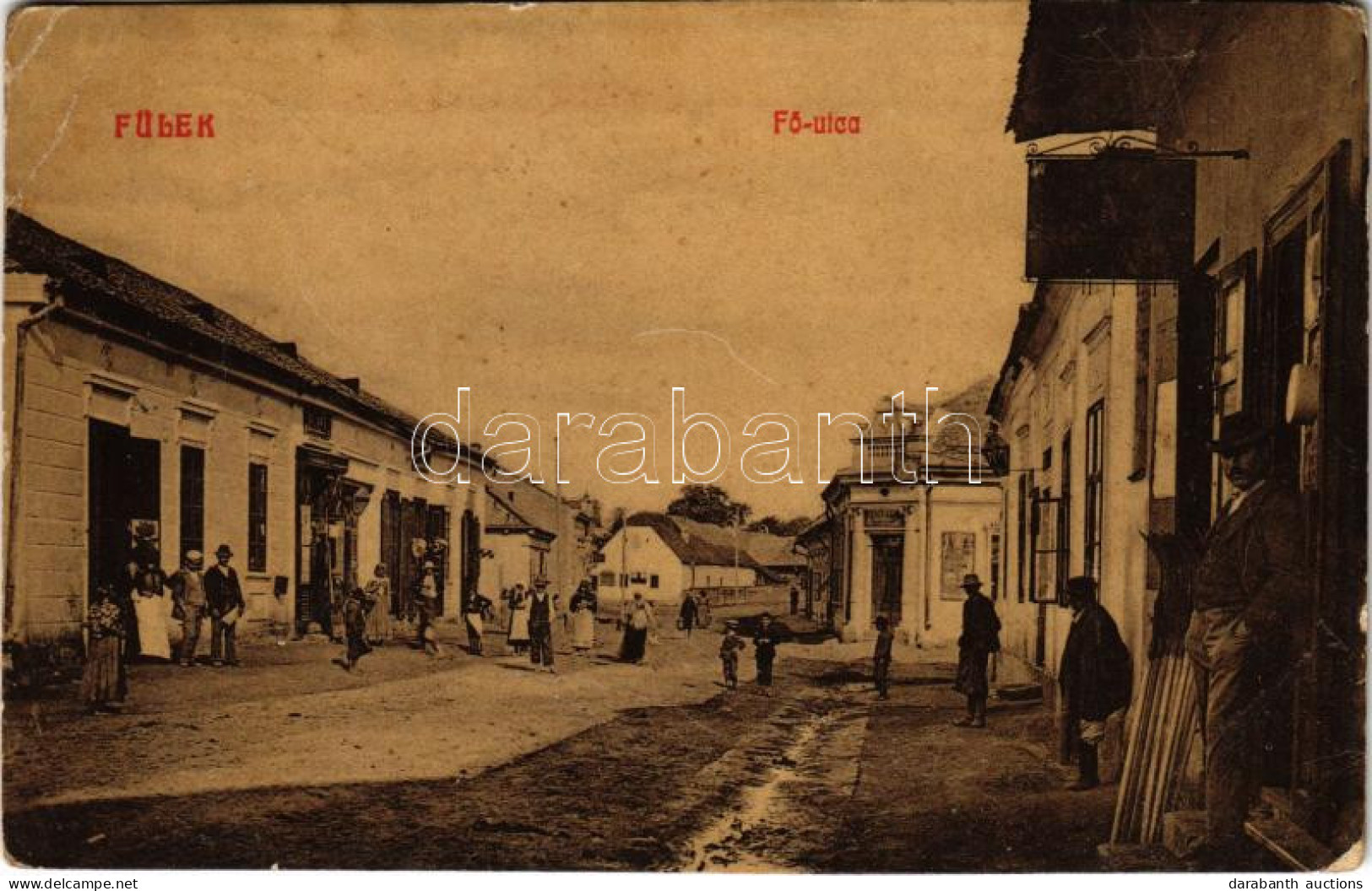 * T2/T3 1914 Fülek, Filakovo; Fő Utca, üzletek. Krämer Jeremiás 541. / Main Street, Shops (EB) - Unclassified