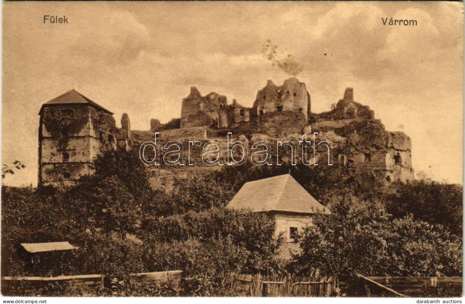 T2/T3 1914 Fülek, Filakovo; Várrom. Krämer Jeremiás Kiadása / Filakovsky Hrad / Castle Ruins (EK) - Unclassified