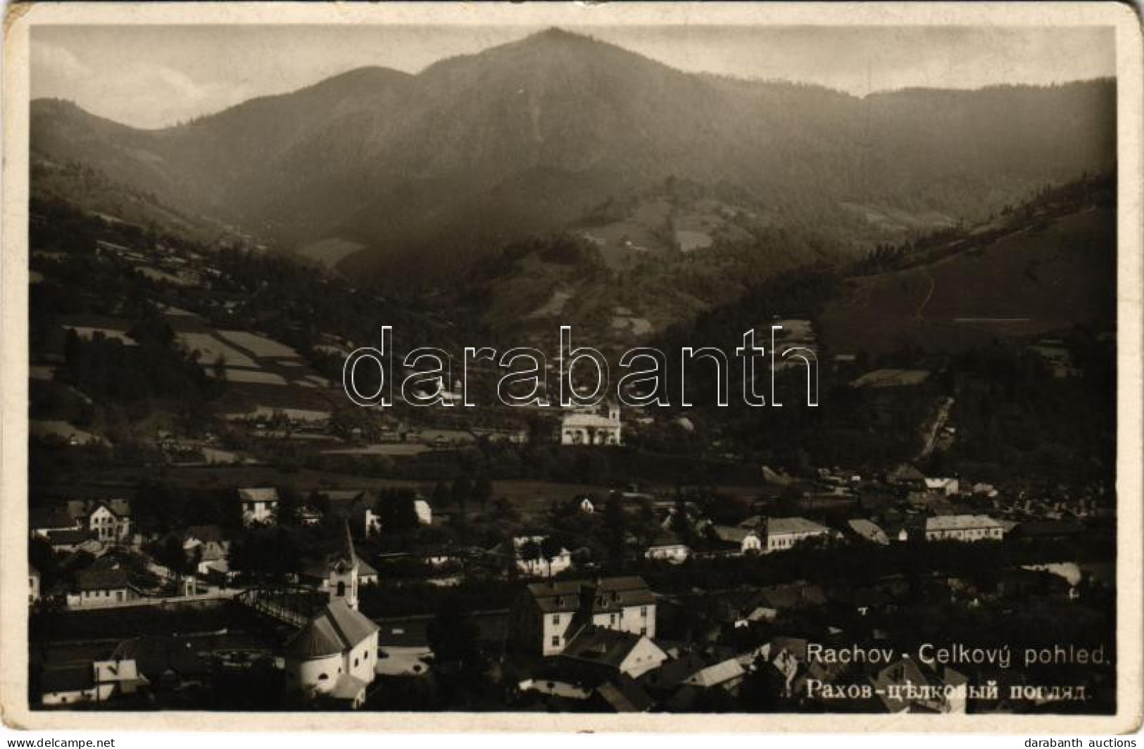 T2/T3 1939 Rahó, Rachov, Rahiv, Rakhiv; Celkovy Pohled / Látkép / General View (EK) - Non Classés