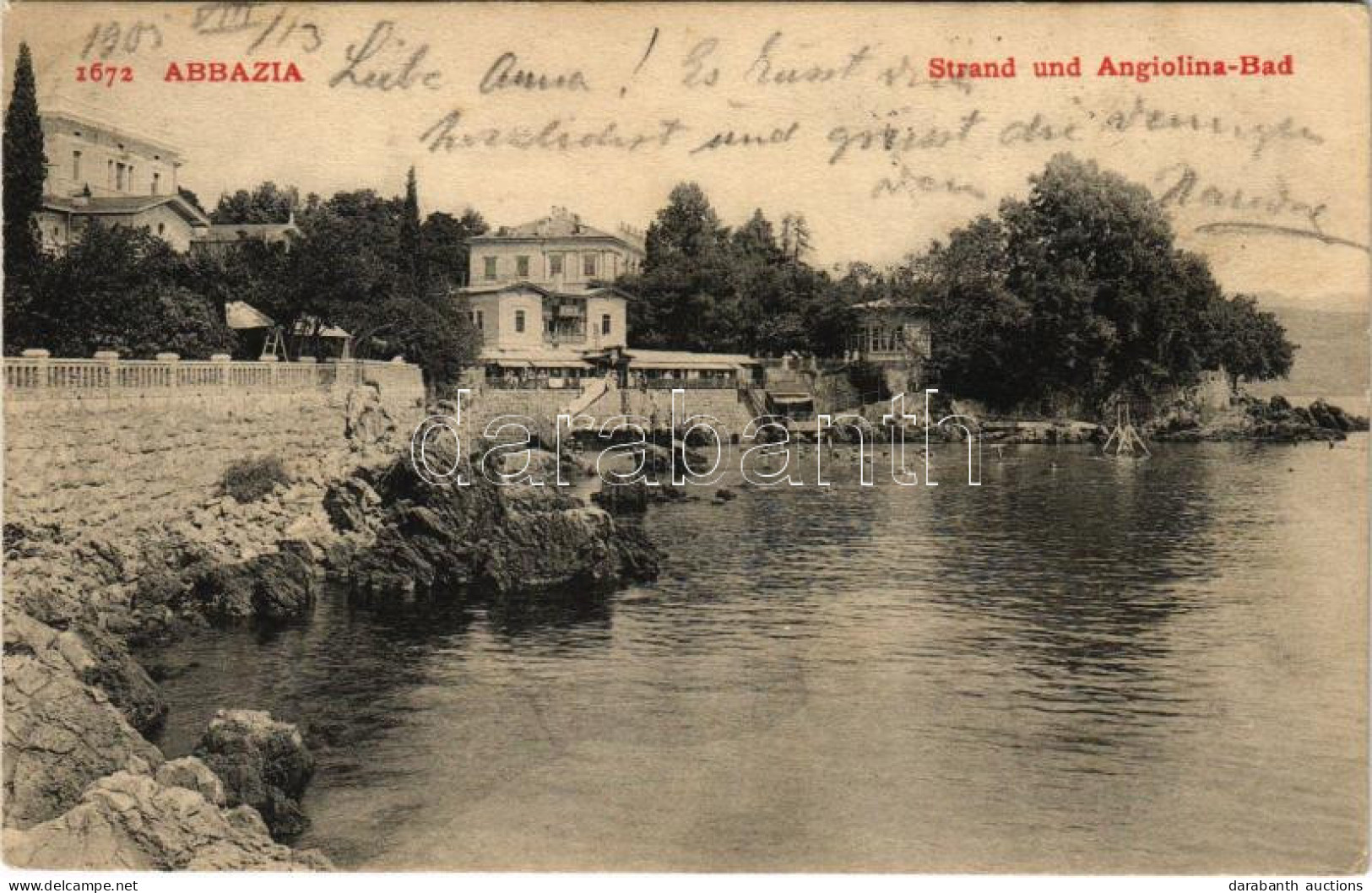 T2/T3 1905 Abbazia, Opatija; Strand Und Angiolina-Bad (EK) - Unclassified