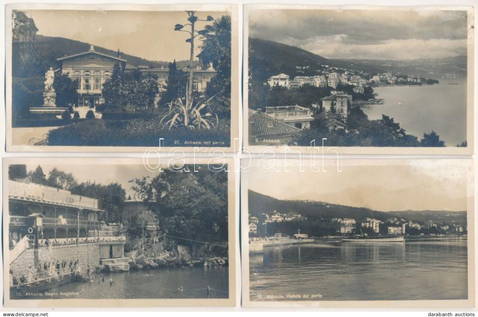 ** Abbazia, Opatija; 8 Db Régi Képeslap / 8 Pre-1945 Tomasic & Co. Postcards - Non Classificati