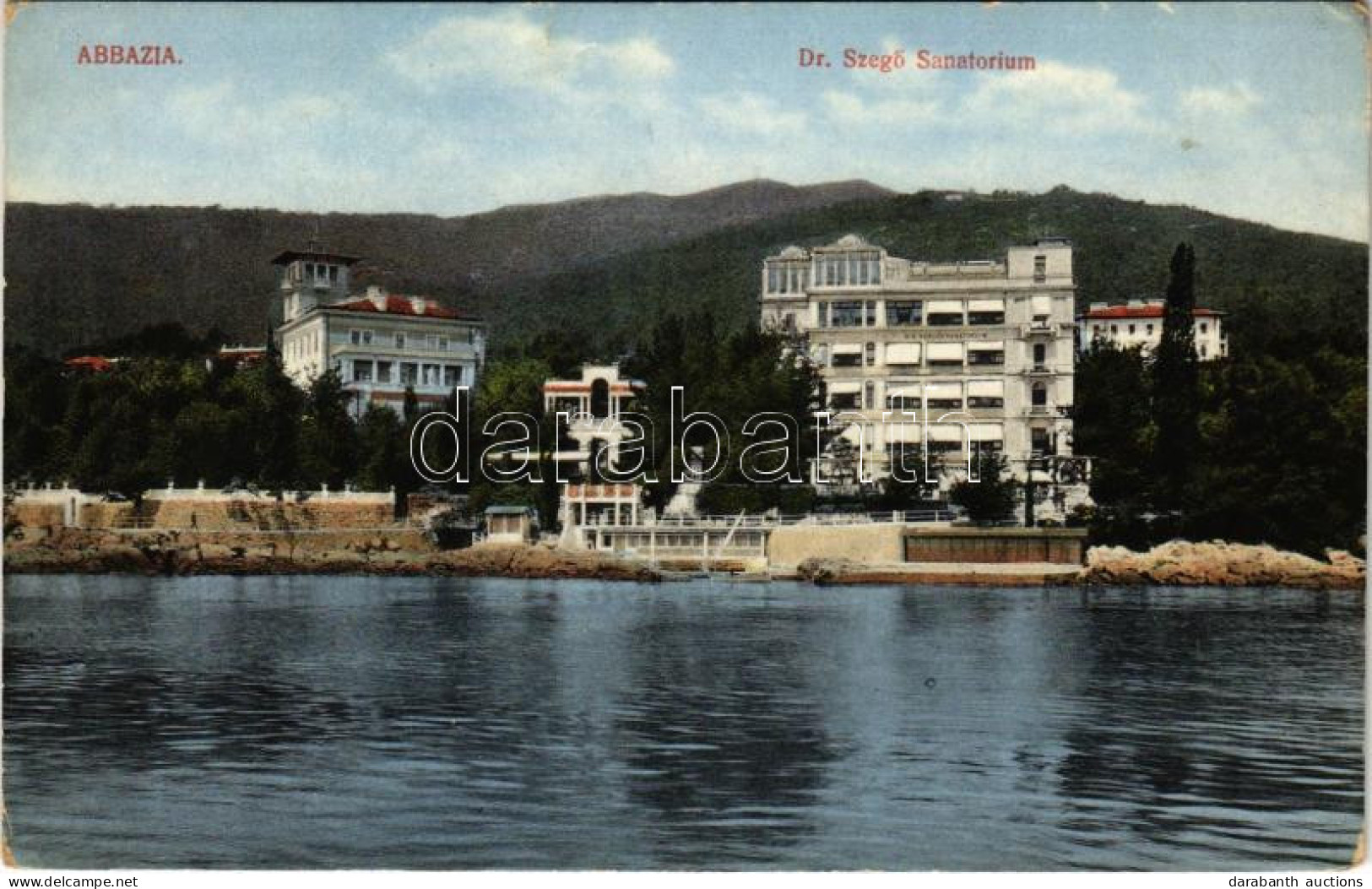 ** T2/T3 Abbazia, Opatija; Dr. Szegő Szanatóriuma / Sanatorium (EK) - Non Classés