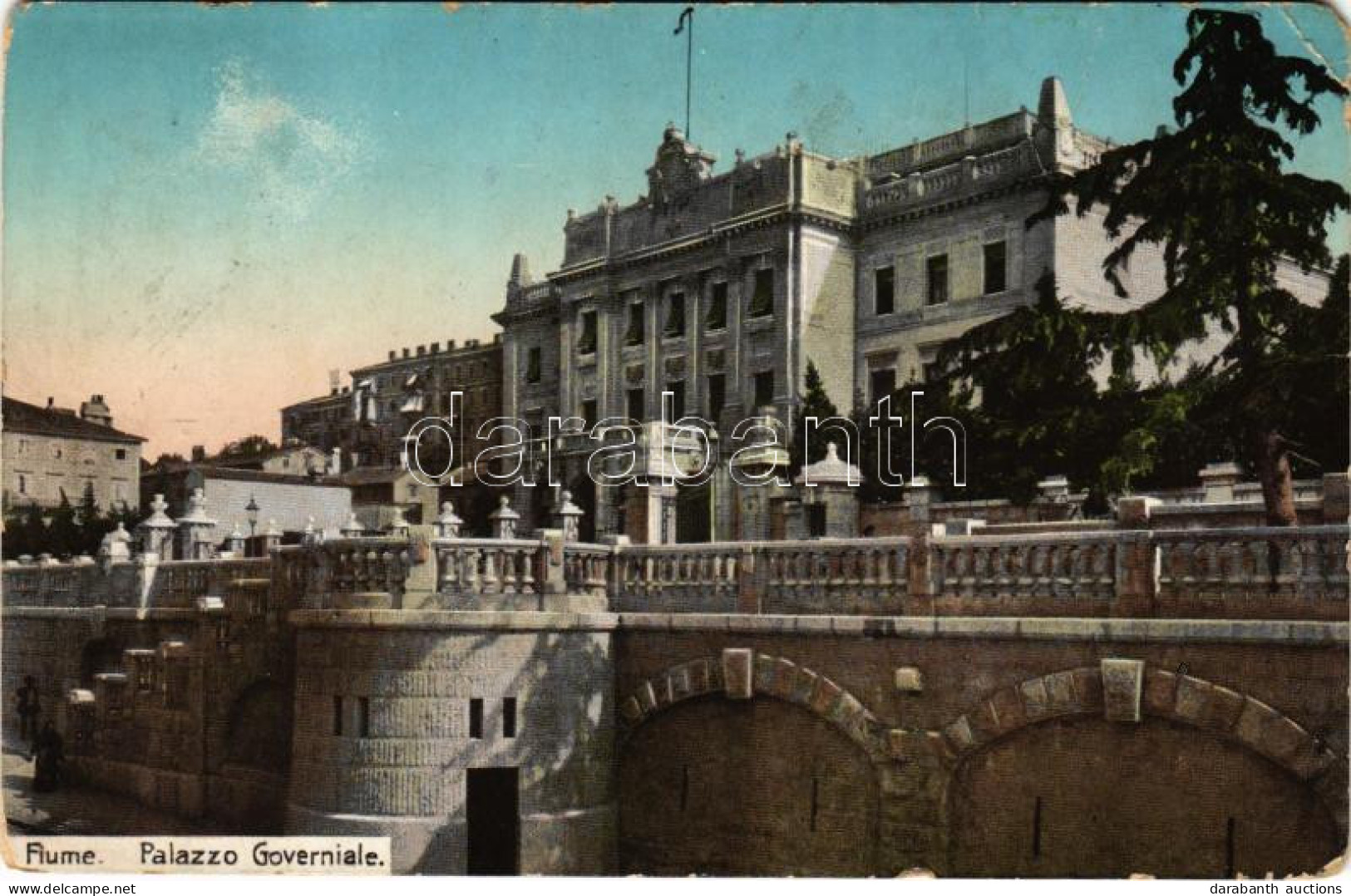 T4 1914 Fiume, Rijeka; Palazzo Governiale / Government Palace (EM) - Ohne Zuordnung