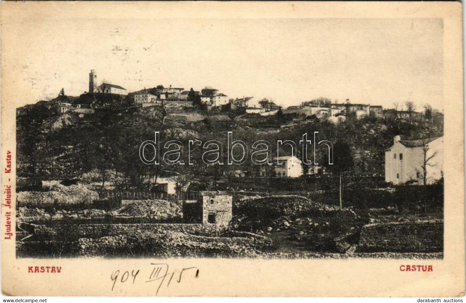T2/T3 1904 Kastav, Castua; Látkép / General View (EB) - Ohne Zuordnung