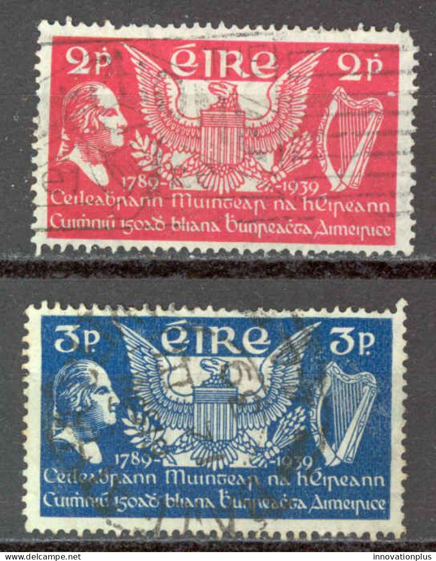 Ireland Sc# 103-104 Used 1939 US Constitution 150th - Used Stamps
