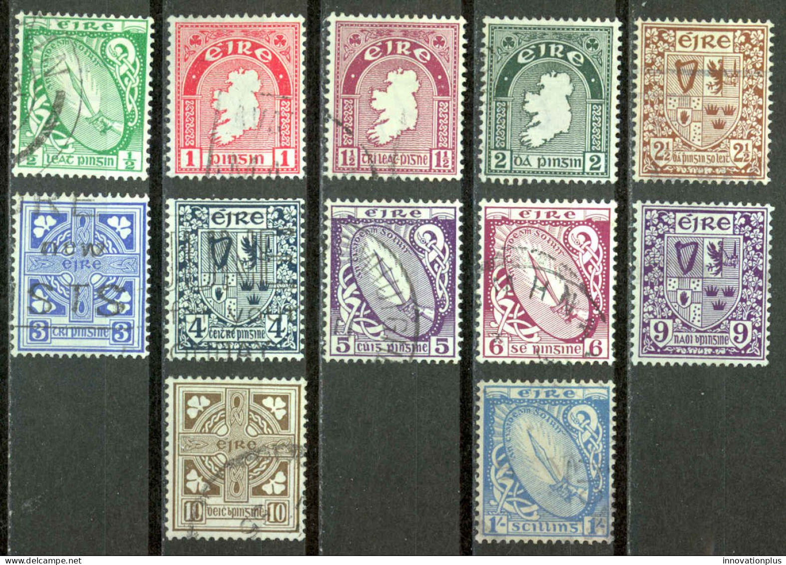 Ireland Sc# 106-117 Used (a) 1940-1942 Definitives - Usati